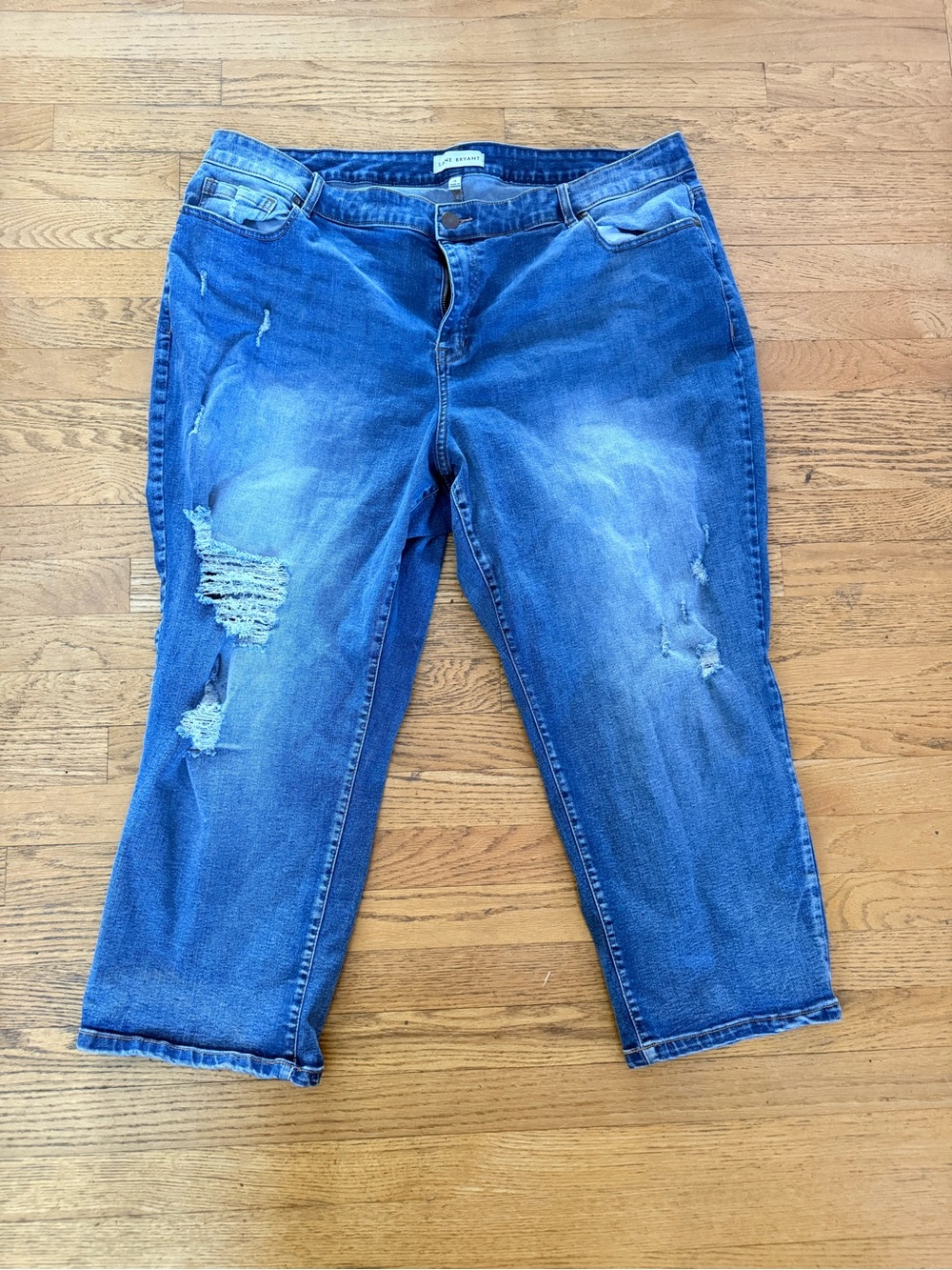 Lane Bryant Distressed Blue Women’s Jeans